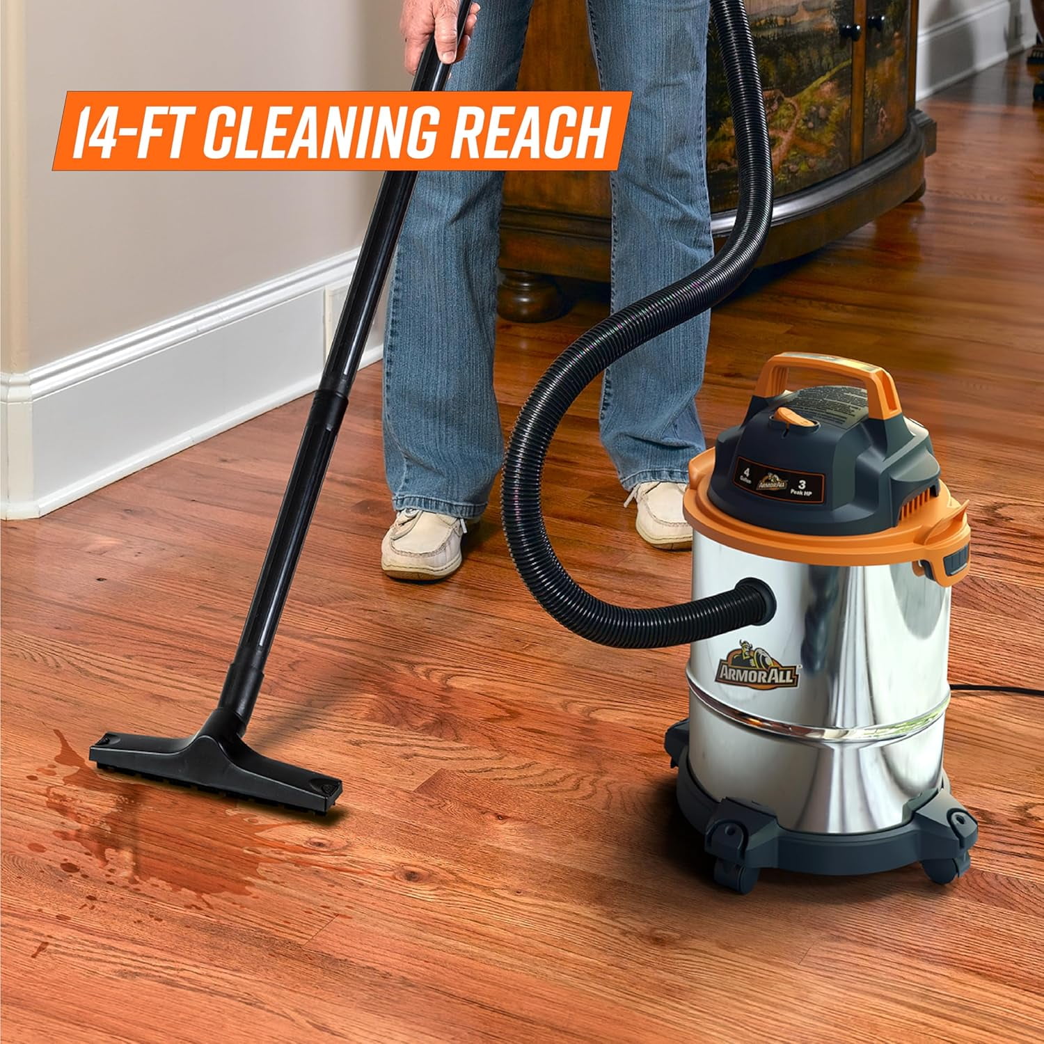 Porter-Cable PCX18156 10 Gallon Stainless Steel Wet Dry Vacuum