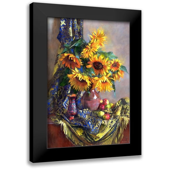 Goryacheva, Svetlana 11x14 Black Modern Framed Museum Art Print Titled - Sunflowers