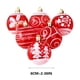 thumbnail image 2 of 6cm Transparent Painted Printed Christmas Ball Plastic Christmas Tree Decoration Ball Pendant Colorful Box Set Of 6 Christmas Balls, 2 of 2