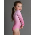 thumbnail image 4 of Oudiya Girls Long Sleeve Gymnastic Leotard Gradient Color Sparkly Ballet Dance Outfit for Kids 3-10Y, 4 of 7