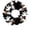 B, variant on Halloween Decorations Outdoor DIY Ghost Wreath, Cute Lit Ghost Wreath Spooky Ghost Decoration, Cute Halloween Decor Indoor for front Door, Porch, Window, Wall