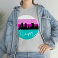 thumbnail image 6 of Miami South Beach Skyline Shirt - Unisex Heavy Cotton Tee Shirt, 6 of 9