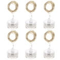 thumbnail image 3 of KAKOWELY 6Pcs Submersible String Lights Copper Wire Diving Lamp LED Button Battery Light,78.74X"X0.98"X0.98", 3 of 5