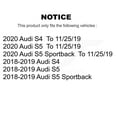 thumbnail image 2 of Transit Auto Front Rear Disc Brake Rotors and Semi-Metallic Pads Kit for Car Audi S5 Sportback S4 K8F-103505, 2 of 11