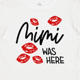 thumbnail image 4 of Inktastic Mimi Was Here Red Kisses Boys or Girls Baby T-Shirt, 4 of 5