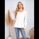 thumbnail image 5 of Camisas de Larga para Mujer, Blusas Plisadas Informales de Negocios con Puños Fruncidos. L, 5 of 8