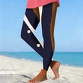 thumbnail image 4 of ersvoioy Leggings for Women Tummy Control Plus Size Summer Floral Print High Waisted Yoga Pants Quick Dry Workout Slim Fit Tight Leggings Brown XL, 4 of 5