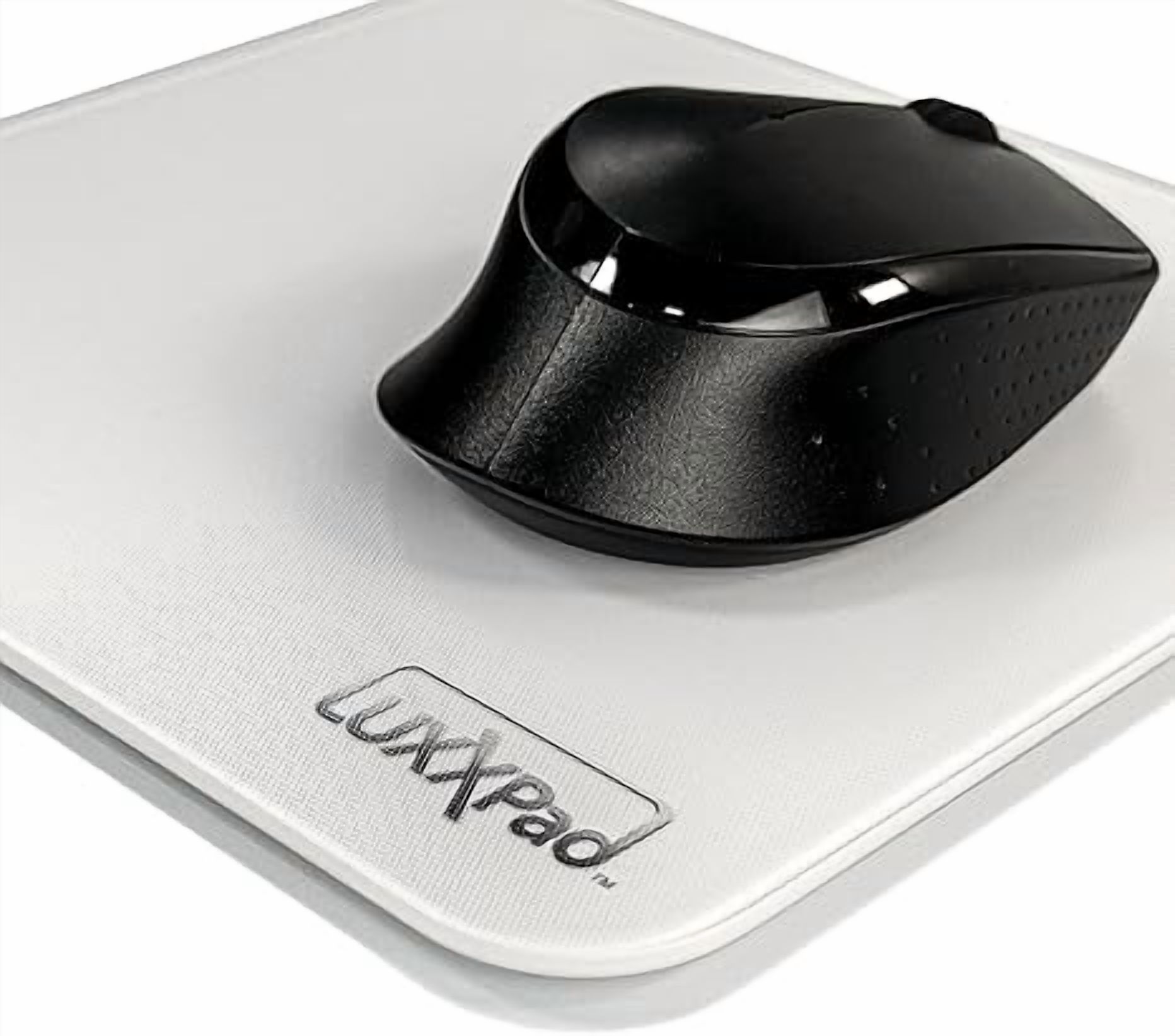 LuxxPad Tempered Glass Mouse Pad - Enhanced Precision for Gaming & Work, Durable & Scratch-Resistant, Colors (Black, 10" x 14")