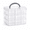 3 layers, 18 compartments with lids, variant on Multi-Layer Plastic Storage Box, Clear Stackable Organizer Case for Jewelry, Beads, Small Accessories and Lens Cases, Space Saving Snap-Lock Storage Container