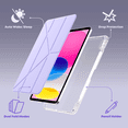 thumbnail image 5 of GKABXY Case Compatible with iPad (A16) 11th Generation 11 Inch 2025, iPad 10th Generation 10.9 Inch 2022, Tri-Fold Y-Fold Stand Case, Smart Cover Auto Wake/Sleep, Touch ID Compatible, Violet, 5 of 9