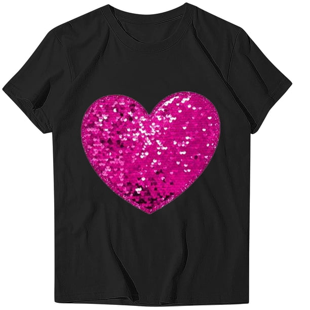 Blusas de Manga Corta para las Mujeres Divertida Impresión Cuello Redondo Camiseta Vintage, Blusas de Primavera para las Mujeres
