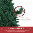 thumbnail image 4 of 6ft Christmas Tree Unlit Artificial Spruce Full Tree with Metal Stand, 4 of 10