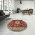 thumbnail image 4 of Ahgly Company Machine Washable Indoor Rectangle Traditional Tomato Red Area Rugs, 2' x 4', 4 of 7