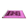 thumbnail image 2 of Ahgly Company Machine Washable Indoor Rectangle Oriental Pink Industrial Area Rugs, 7' x 9', 2 of 4