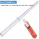 thumbnail image 5 of 2pcs 900mm Straight/Curved Glass Shower Door Seal 46mm Max Clearance 20mm, 5 of 5
