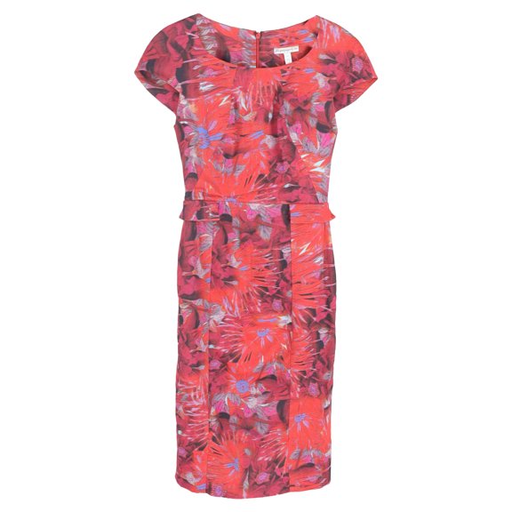 Pre-Owned Erdem Floral-Printed Cap Sleeve Midi Dress in Multicolor Viscose