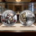thumbnail image 5 of Commemorative Coin for History Enthusiasts, Collectible Memorabilia, Metal Historical Gift, Educational Display Piece, Unique Gift for Collectors, Decorative Artifact, Conversation Starter, 5 of 6