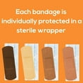 thumbnail image 4 of TruColour Skin Tone Fabric Bandages Multipack, Sterile, 4 Colors, 1 in x 3 in, 100 Count, 1 Pack, 4 of 7