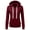Wine, variant on Brilliant Ladies Fashion Womens Casual Hoodies Sweatshirt Patchwork Ladies Hooded Blouse Pullove
