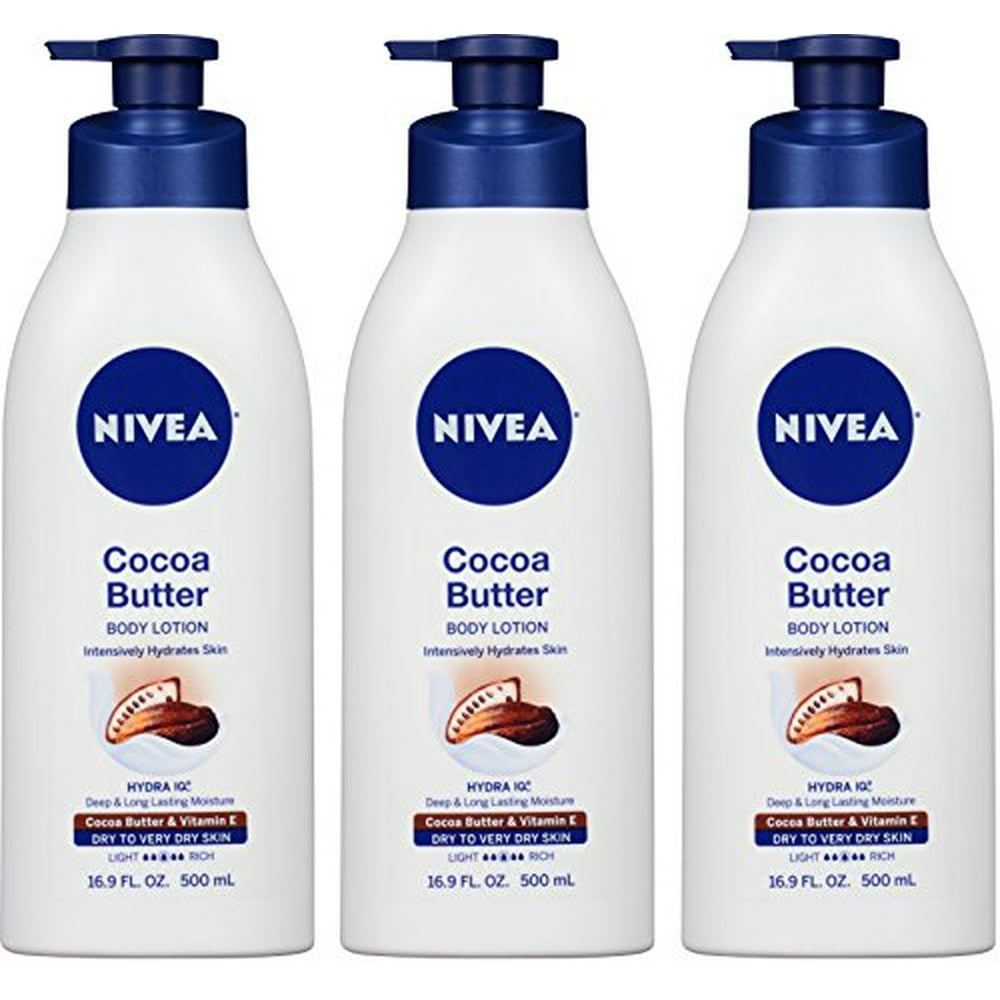 Nivea Body Lotion Cocoa Butter & Vitamin E Net Wt. 16.9 FL OZ (500