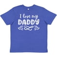 thumbnail image 3 of Inktastic I Love My Daddy with Hearts Youth T-Shirt, 3 of 5