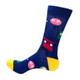 thumbnail image 4 of Men's Cotton Colorful Funky Crew Socks 3-Pack, 4 of 7