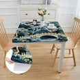 thumbnail image 2 of Acheng Trees Clouds Square Tablecloth Full Width Single-Sided Printing 100% Polyester Fiber 40*40, 2 of 8