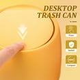 thumbnail image 6 of OUNONA  Mini Trash Can Waste Bin Outdoor Garbage with Lid Office Yellow, 6 of 8