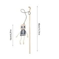 thumbnail image 2 of Nmdmisc Halloween Cat Wand Kitten Ghost Skeleton Teasing Toys 2PCS Cute Cat Teaser Stick Interactive Teaser Cat Toy for Cat, 2 of 5