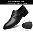 thumbnail image 3 of Mens Dress Shoes Classic Oxford Shoes Lace-up Formal Business Leather Shoes Derby Shoes, 3 of 7