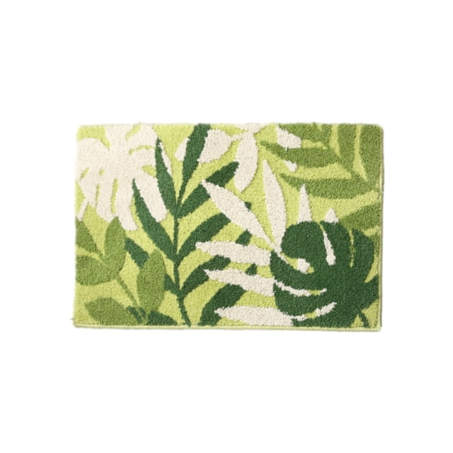 Alfombrillas de Piso para la Planta de Hoja Del Hogar Baño Alfombra Antideslizante Alfombra de Piso Absorbente Alfombra de Puerta de Entrada Alfombra de Pie Antideslizante Alfombra de Dormitorio Alfom