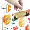 thumbnail image 6 of FORMRS Acrylic Clipboard with Low Profile Clip Standard A4 Letter Size, 12.5" x 9", Cute Easter Eggs, 6 of 8