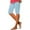 Light Blue, variant on AherBiu Summer Shorts for Women Slim Fitted Elastic High Waisted Stretch Comfy Basic Layer Short Bottoms with Pockets