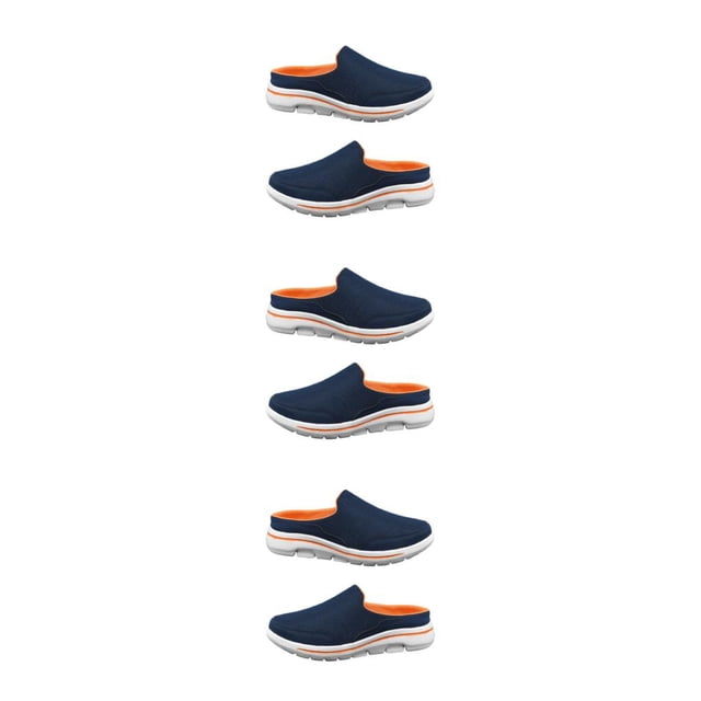 Qarigey 1 par de toboganes para mujer, niñas, verano, viaje, transpirable, diseño Simple, zapatilla, sandalia para exteriores, azul, naranja, Type1 NO1