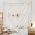 thumbnail image 2 of Tapiz de pared TUNC Luna Tela de pared natural decoración dormitorio bohemio 100 x 1, 2 of 5