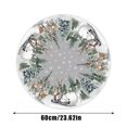 thumbnail image 2 of Christmas Tree Skirt 24 Inch Small Festive Holiday Decor for Christmas Tree Base Cover Home and Party Decoration, 2 of 6