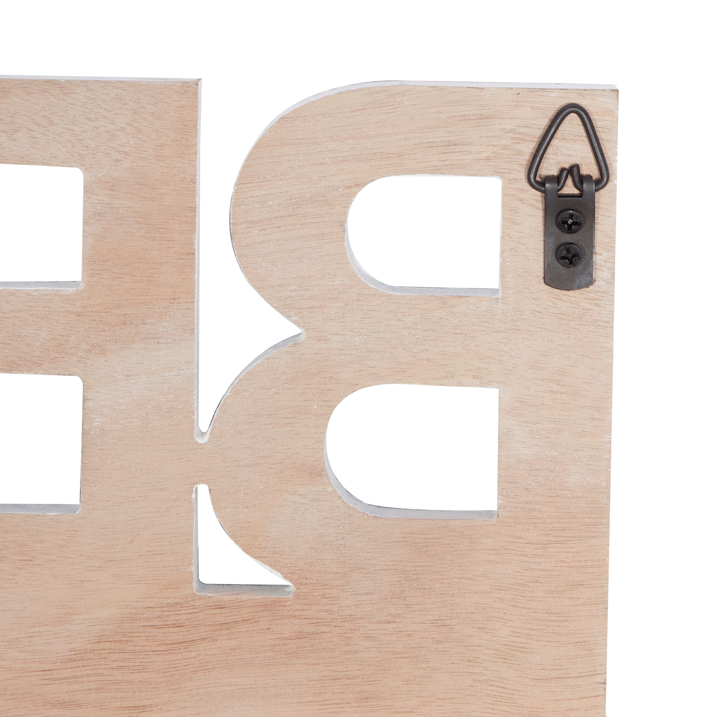 DecMode Blue Wood Coastal Wall Hook