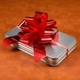 thumbnail image 3 of Hltser Rectangular Metal Tin Box with Lid Metal Hinged Lid Tin Empty Box Container Silver Storage for Watercolor Jewelry Pen Eraser Pill Candy Craft Organize 7 x 4.25 x 0.59''(2 P, 3 of 6
