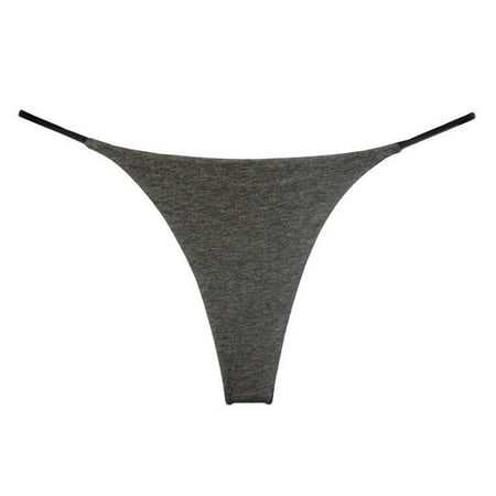 

QWZNDZGRSeamless Sexy Underwear Low Waist G-String Women Fashion Pure Color Thong Breathable Thin Comfortable Panties Black White Red