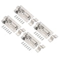 thumbnail image 1 of Uxcell Door Barrel Bolt Latch 2 inch 4 Pack Stainless Steel Security Latch Sliding Lock Silver Tone, 1 of 5