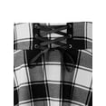 thumbnail image 3 of Gvmfive Women Checked Plaid Print Flare Skater Skirt, 3 of 4