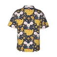 thumbnail image 3 of Daiia Mouse Cheese Hawaiian Shirt for Men Gentle Cotton Regular Short Sleeve Casual-Large, 3 of 9