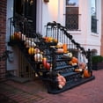 thumbnail image 2 of Halloween Garland with 20 Led Lights  5.5ft Black Fall Maple Leaf String Lights for Fall Decorations Wedding Party, 2 of 8