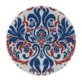 thumbnail image 4 of WYYP Ornate Patterns Round Table Cloth 100% Polyester Fiber with Elastic Edge White, 4 of 8