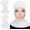 White, variant on Miaocao Hijab Cap for Women Adjustable Muslim Stretchy Turban Full Cover Shawl Cap Full Neck Coverage Small and medium