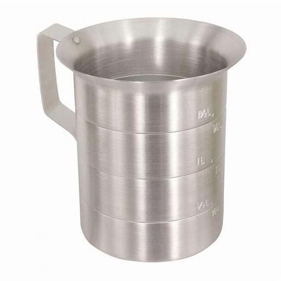 Crestware Measuring Cup,Aluminum,1/2 qt. Liquid MEA05