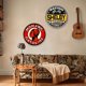 thumbnail image 5 of Placa Metal Vintage para Garaje Pintura Hierro Redonda Bar El Arte 30x30cm 2 Uds., 5 of 8