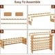 thumbnail image 4 of Estantes Modulares Apilables para 72 Botellas, 6 Niveles, Estantes de Bambú para Vino y Licor, Mueblería para Barra y Gabinete, 4 of 6