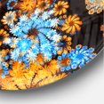 thumbnail image 3 of Designart 'Rotating Colorful Flowers ' Modern wall clock, 3 of 6