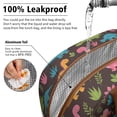 thumbnail image 5 of Womens DarkBrown Cartoon Dinosaurs Colorful Plants Pattern Lunch Box for Work,Insulated Lunch Bag for Women,Loncheras Para Mujer,Leakproof Adult Lunch Bag for Work,Beach,Travel,Picnic,Camping, 5 of 7